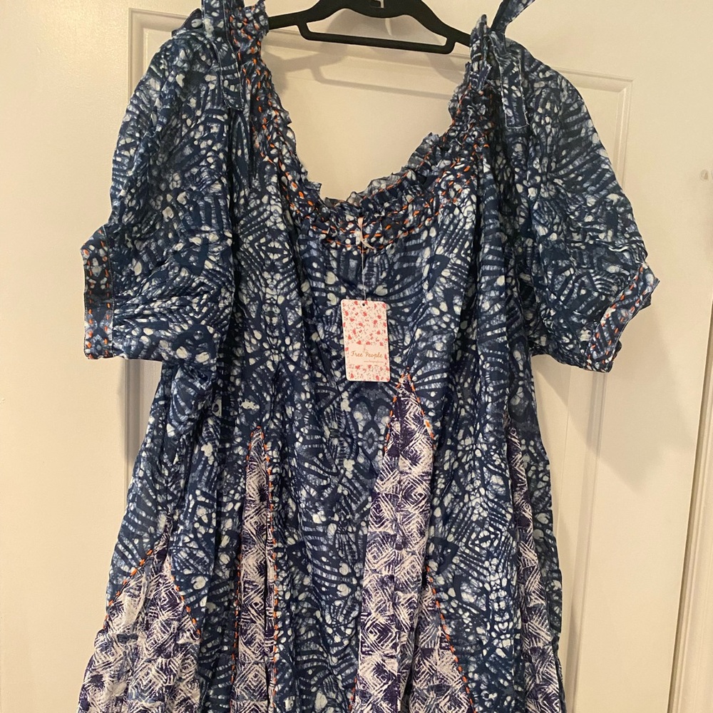 Free People Indigo mini dress